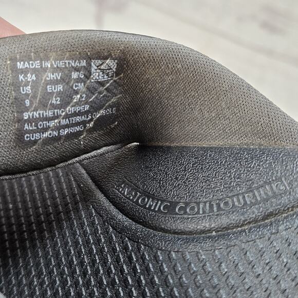 Reef Mens Black Synthetic Leather Cushion Spring 2.0 Flip Flops Sandal Size 9 - Picture 5 of 5